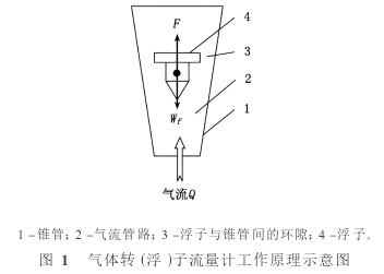 轉(zhuǎn)子(zǐ)流(liú)量計工(gōng)作原理圖