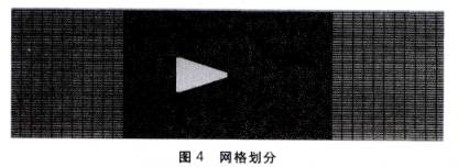 大口(kǒu)徑(jìng)渦(wō)街流(liú)量計網格劃分(fèn)圖(tú)示