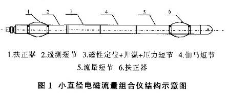 小直徑(jìng)電磁流(liú)量組合結構示(shì)意圖