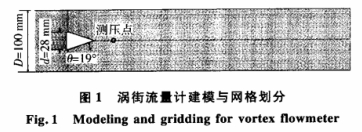 渦街流量(liàng)計建模與網(wǎng)格(gé)劃分(fèn)
