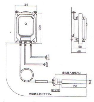 變壓器溫度(dù)指示控制(zhì)器外形圖