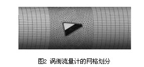 渦街(jiē)流量(liàng)計(jì)的網格(gé)劃分